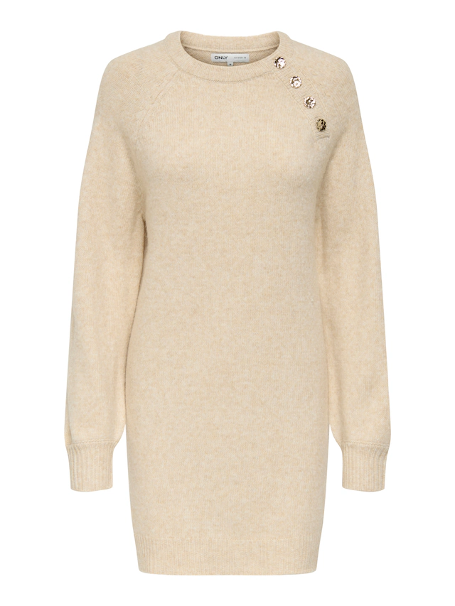 ONLY Midikleid »ONLEMMA LIFE LS BUTTON ONEC DRESS CC KNT« Sommerkleid