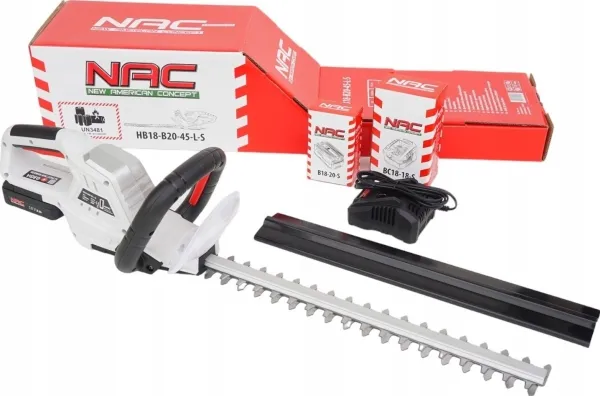 NAC AKUM HEDGE TRIMMER. 18V 1x2.0Ah 40cm
