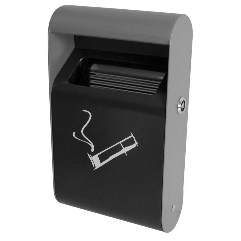 JVD - Cendrier mural extérieur - 1,5L - Noir