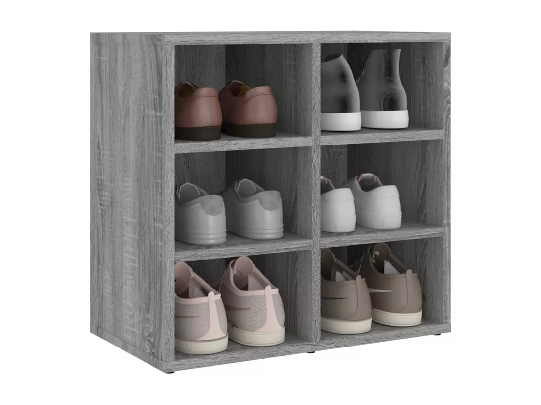 Armoires à chaussures 2 pcs Sonoma gris 52,5x30x50 cm