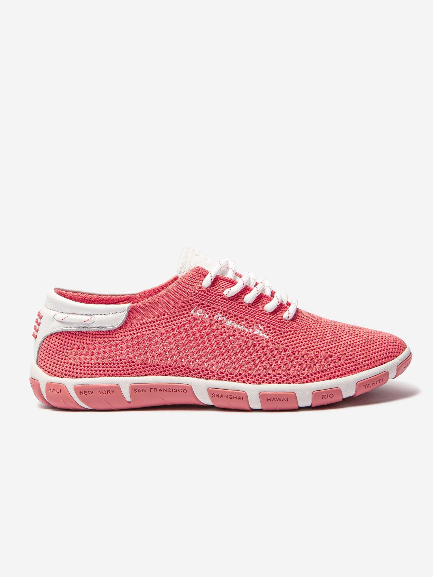 Tennis Femme Confort Textile Recyclé Rose