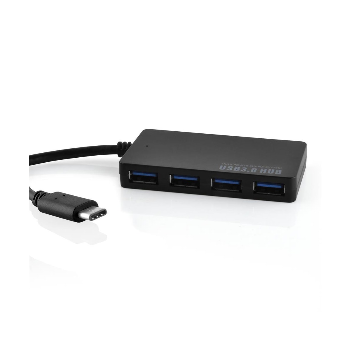 4-Port USB 3.0 USB-hub med flere grensesnitt Plug &