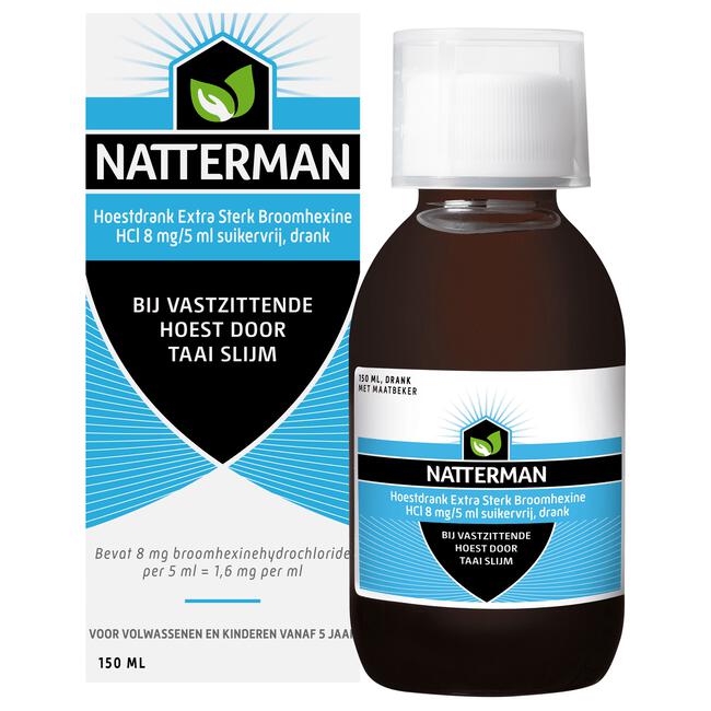 Natterman Broomhexine Extra Sterk 8mg/5ml 150 ML
