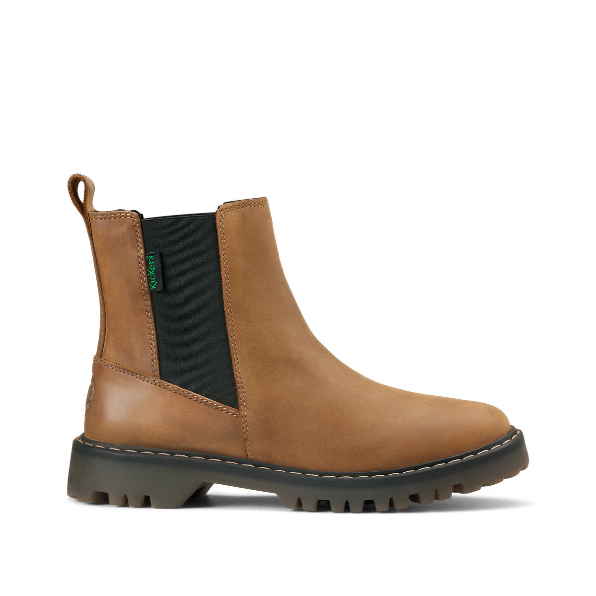 KICKERS<br>Botas Chelsea de couro Deckfit