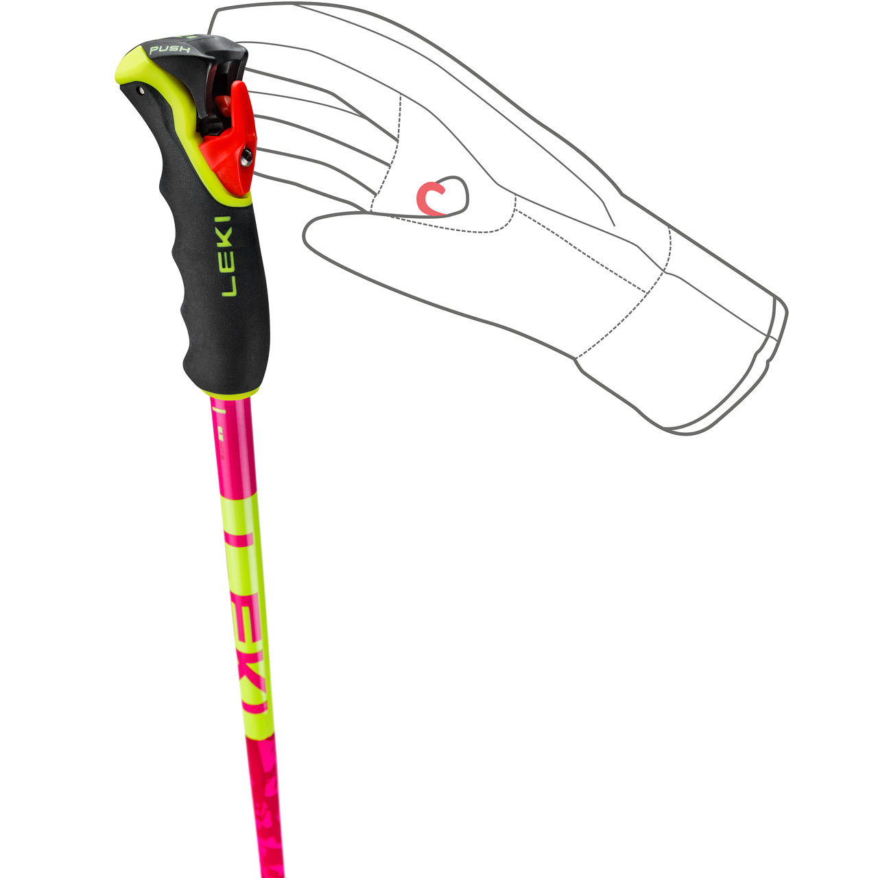 Leki Spitfire 3D neonmagenta/neonyellow/berry | Leki Alpin Skistöcke | Leki | L | MARKEN | XSPO