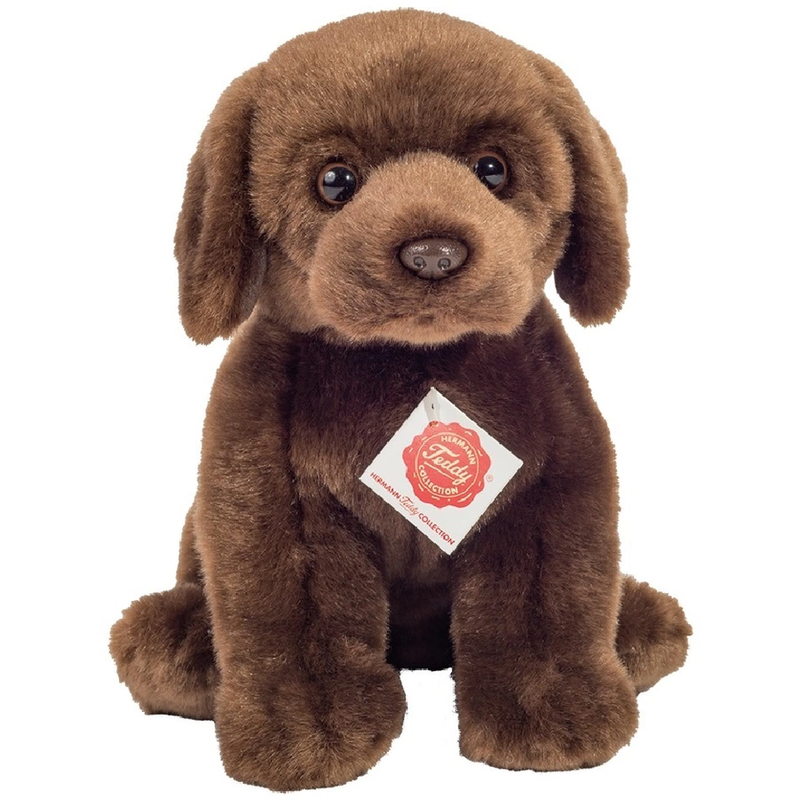 Teddy HERMANN® Labrador sitzend dunkelbraun 25 cm