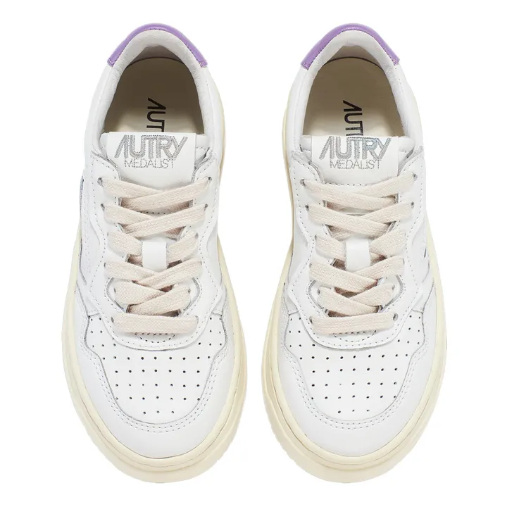 Autry Baskets Kids Medalist Low Cuir | Lilas
