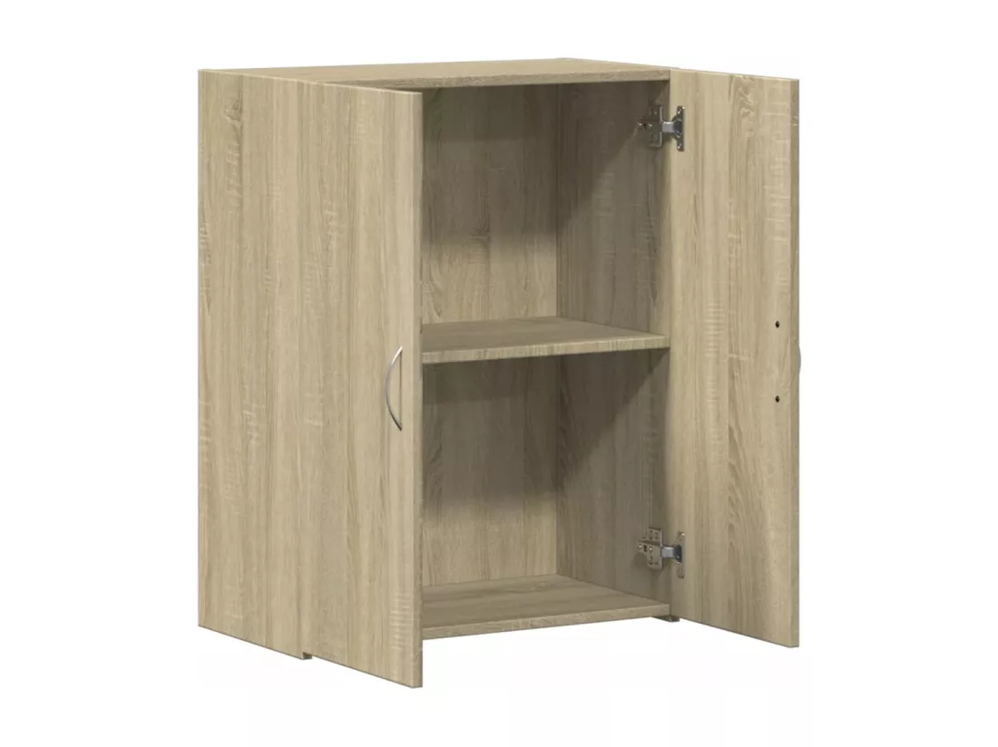 Armoire de classement chêne sonoma bois d'ingénierie