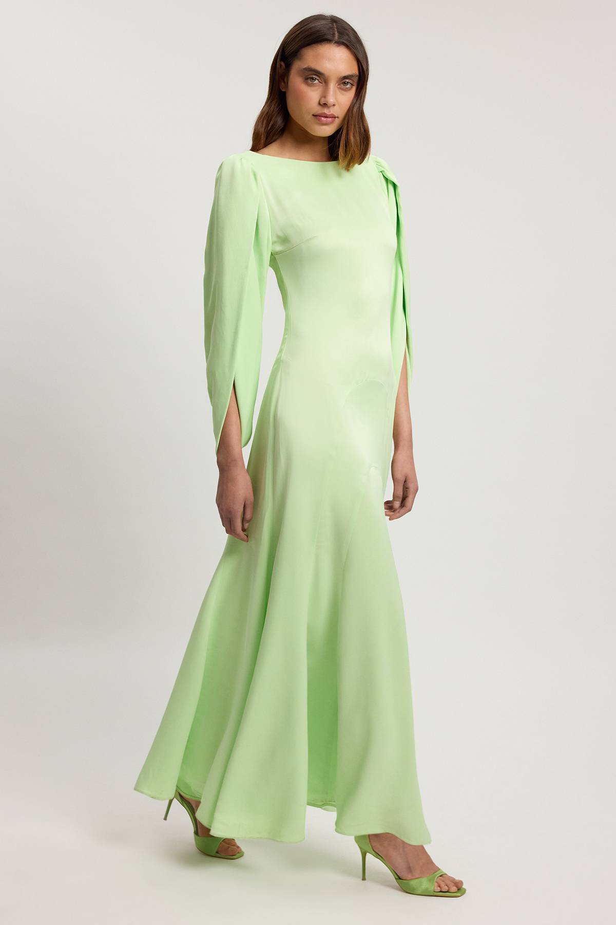 KarenMillen Robe Midi En Satin Doux Petite