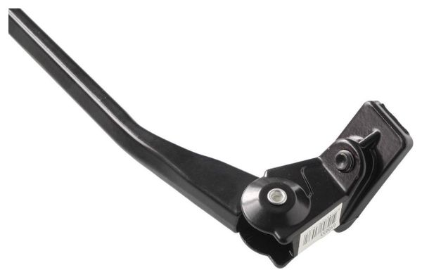 Béquille vélo aluminium noir   capuchon 35cm