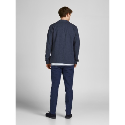 Jack & Jones - 12202812 LINEN HYBRID BLAZER-DARK NAVY Azul