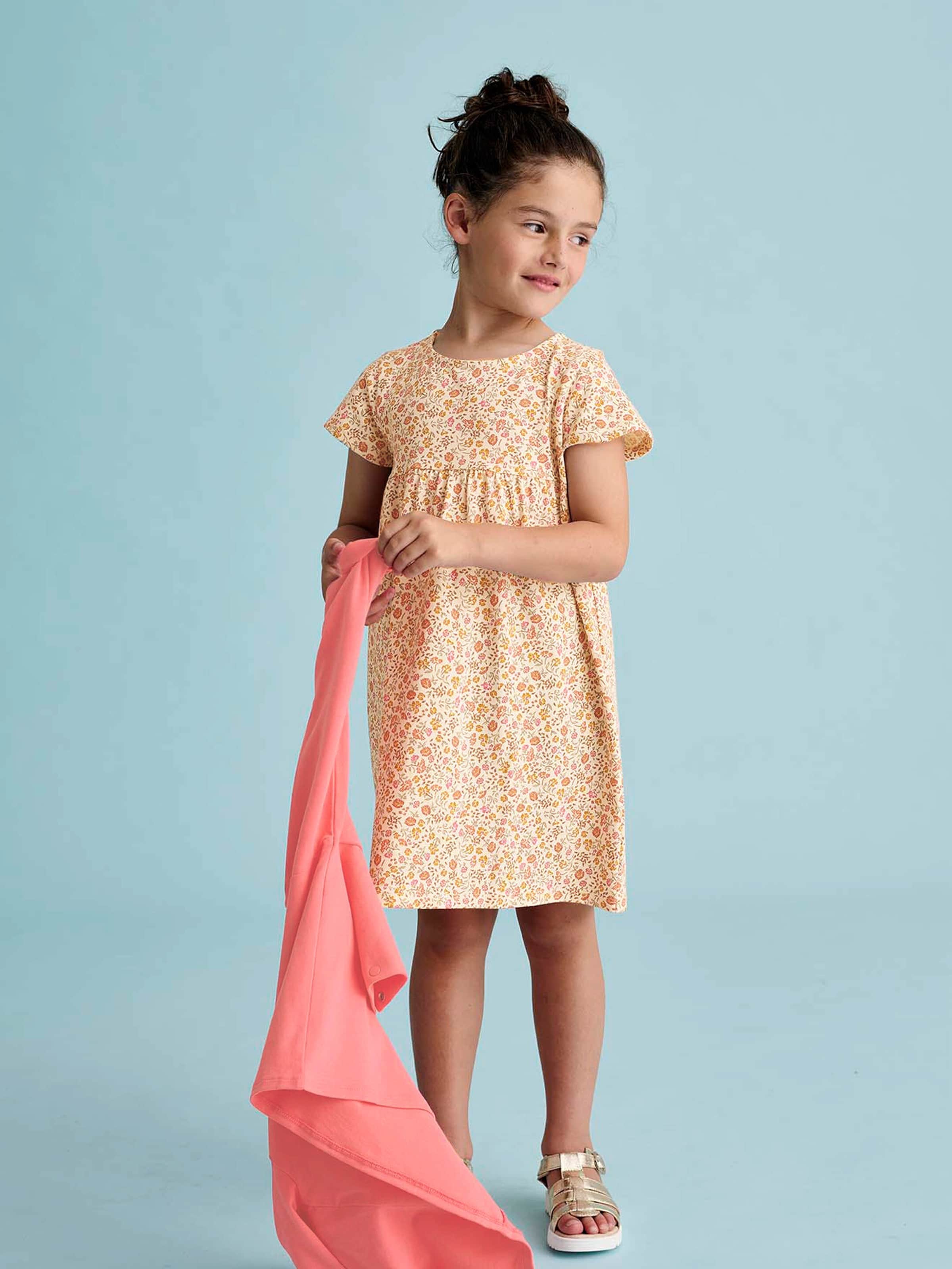 Vertbaudet Mädchen-Set: Kleid + Cardigan rosa