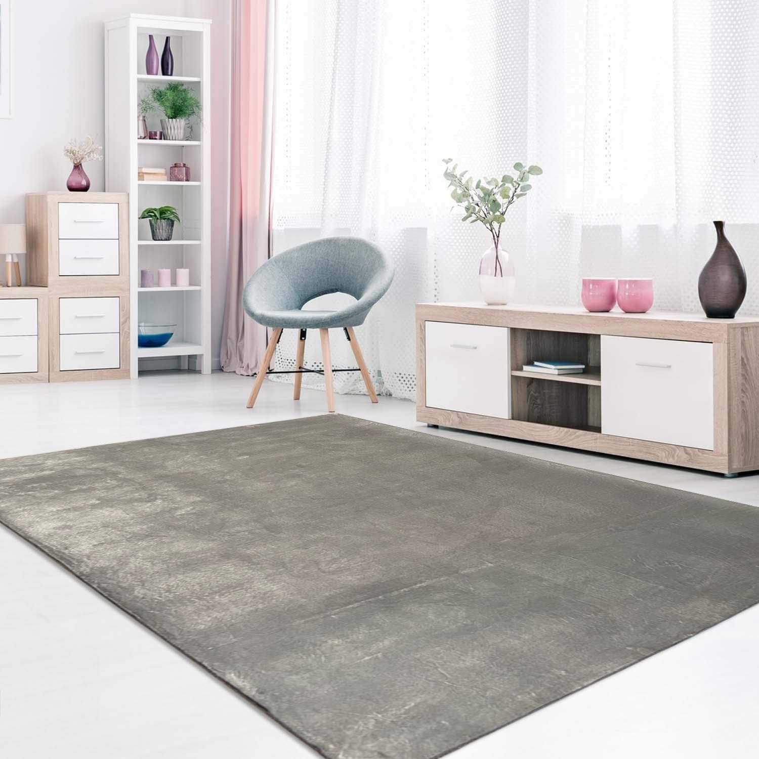 Mani Textile TPS_UNI_00 - Tapis d'intérieur TUFTY Uni