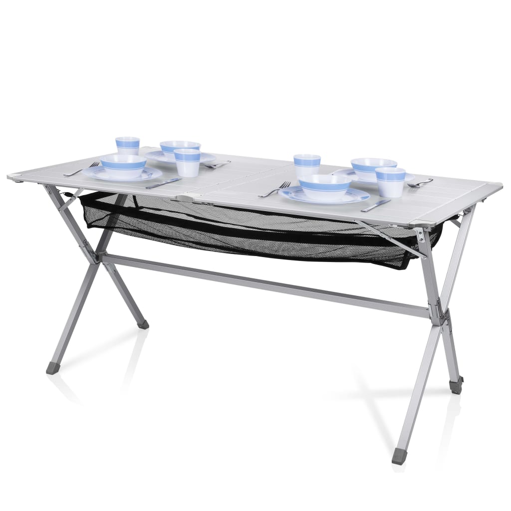 Mesa de acampamento dobrável Campart Travel Michigan Alumínio 140x80x70 cm