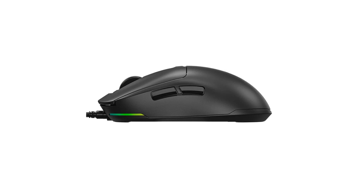LORGARMSA10 gaming muis  (Zwart, 100 - 12000 dpi, Ultralight, RGB)