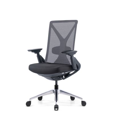 Fauteuil de bureau YARK - accoudoirs réglables - appui-tête en option - noir