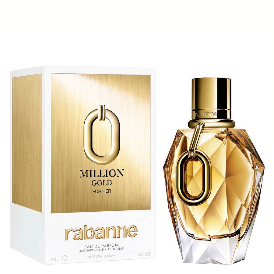 Rabanne Million Gold For Her Eau De Parfum Refillable 90ml