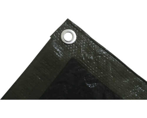 Geweven zeildoek 90 g/m² groen/zwart 2x3 m