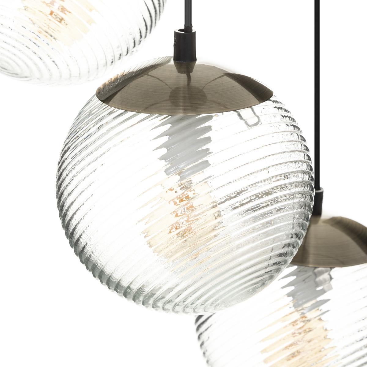 SUSPENSION X3 VERRE NIGHT DORE D.15CM
