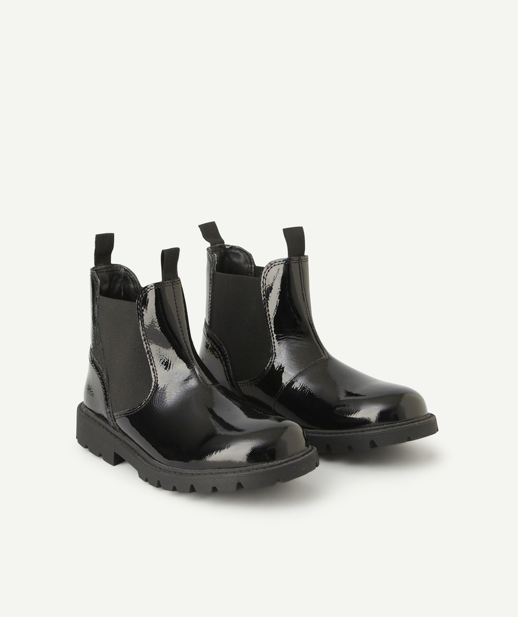 GEOXBOTTINES SHAYLAX FILLES EN CUIR VERNIS