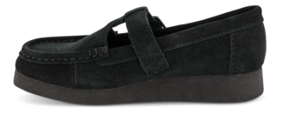Clarks Wallabee T-Bar Sko Sort CL26183153