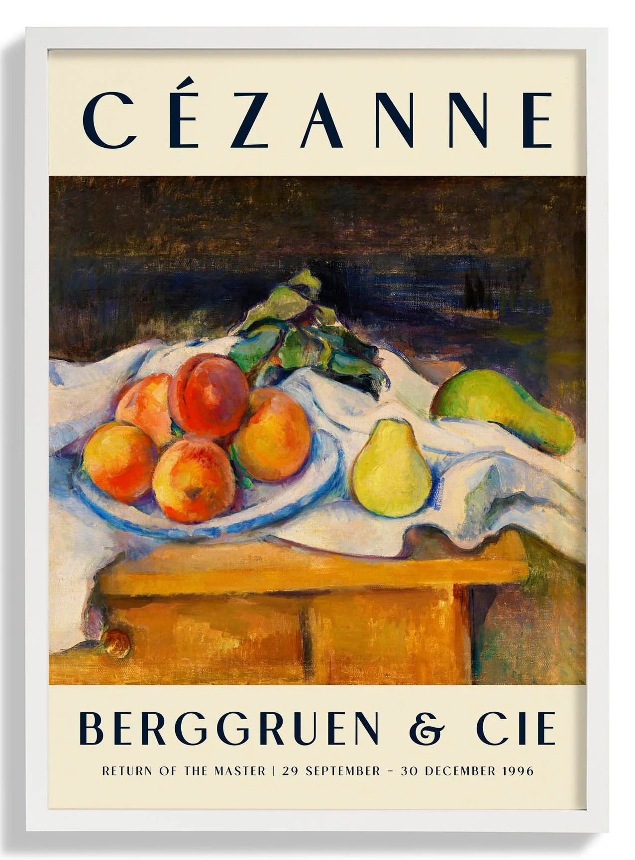 Früchte auf einem Tisch Kunstausstellung von Paul Cézanne