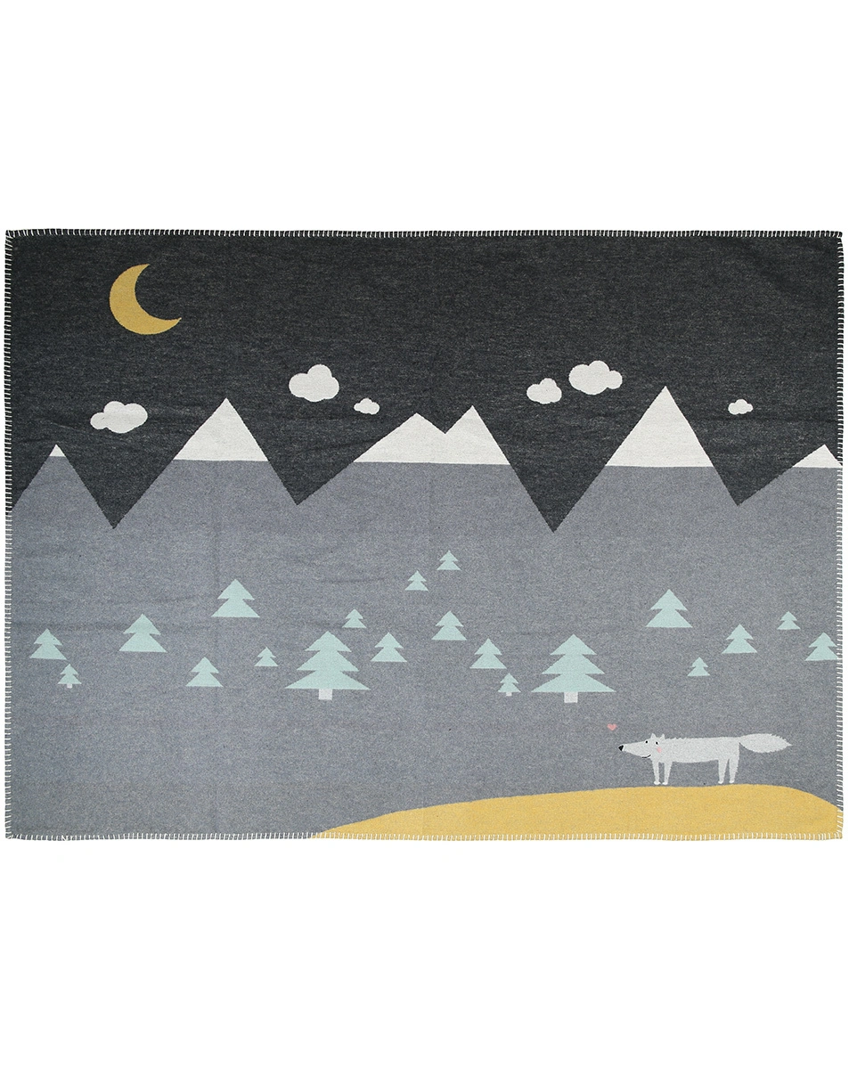 Schmusedecke WALDWOLF (100x140)
