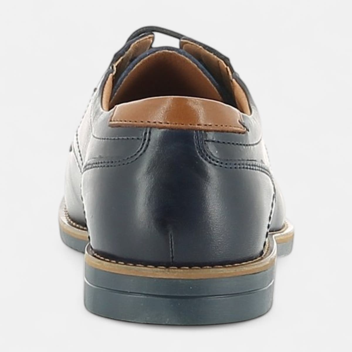 Derbies Homme en cuir bleu marine