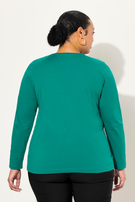 Shirt, Slim, Rundhalsausschnitt, Langarm
