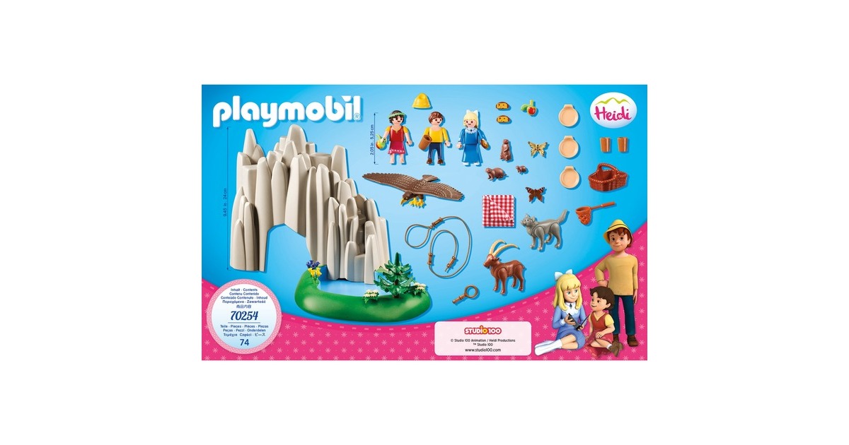 PLAYMOBILHeidi - Heidi, Peter en Clara bij het kristalmeer Constructiespeelgoed  (70254)