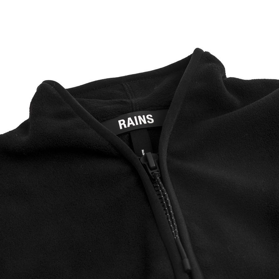 Rains Veste Fleece Pullover - Noir