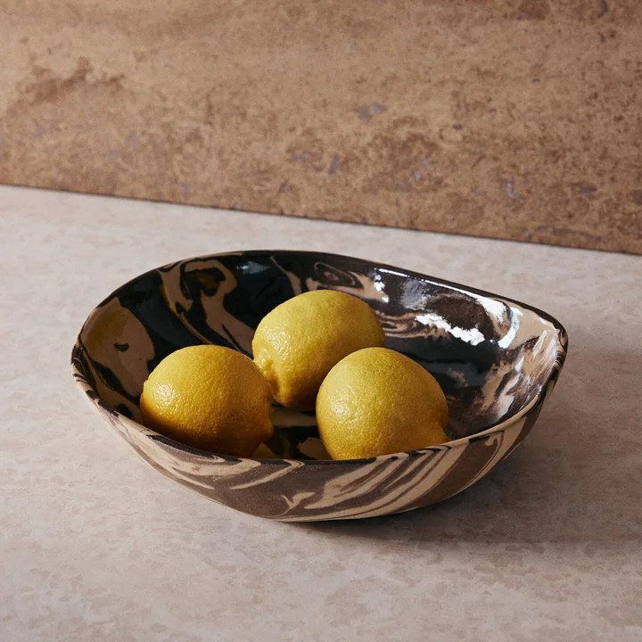 Ferm Living - Ryu Teller, 37 cm, sand / braun