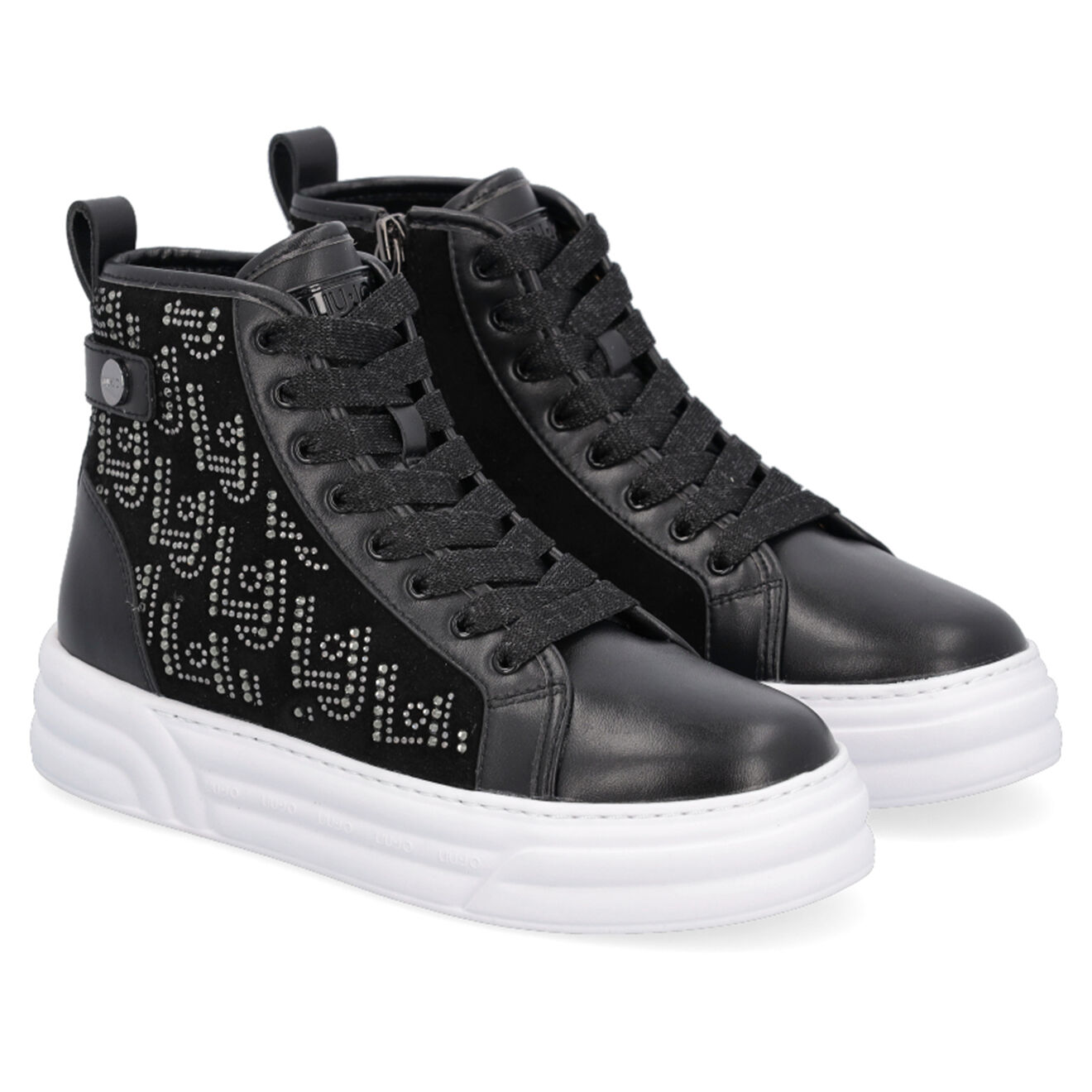 Liu-Jo Sneakers en Cuir Eleo noir/doré