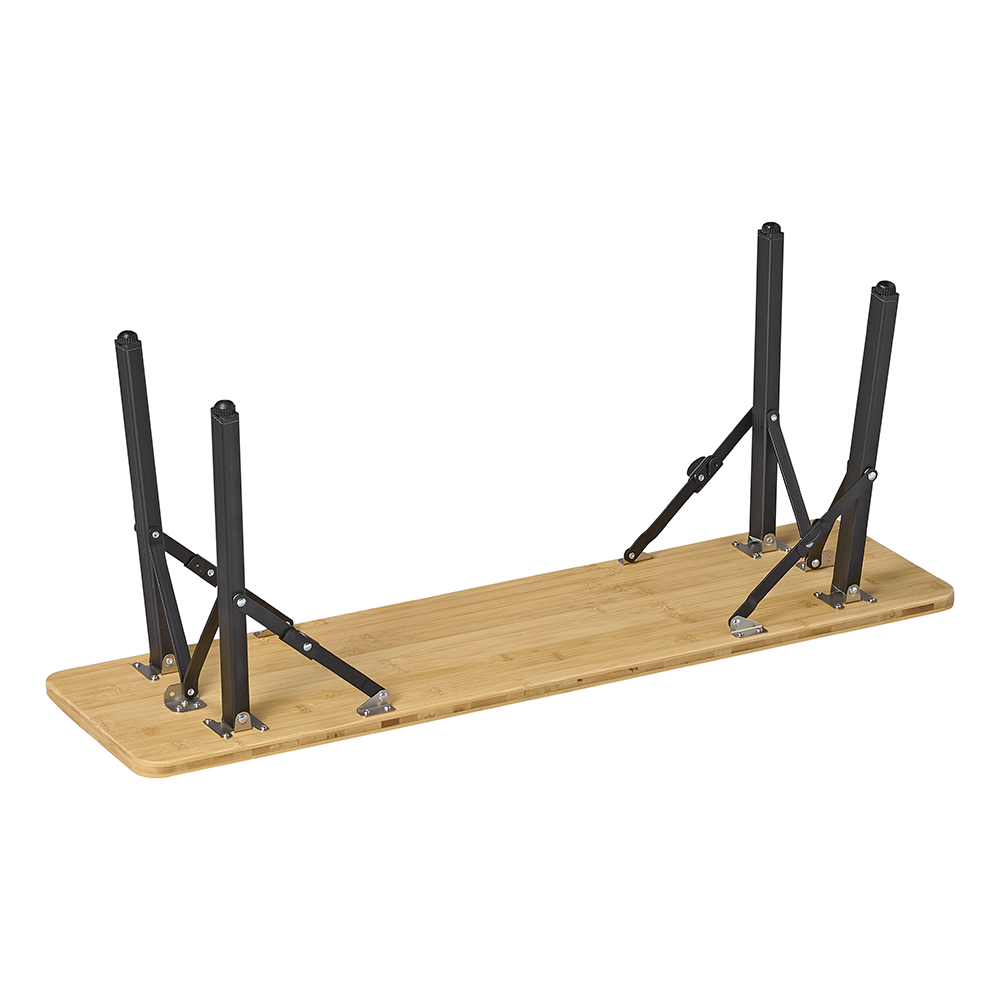Campout 100 x 27 cm bamboe campingbank - Set van 2
