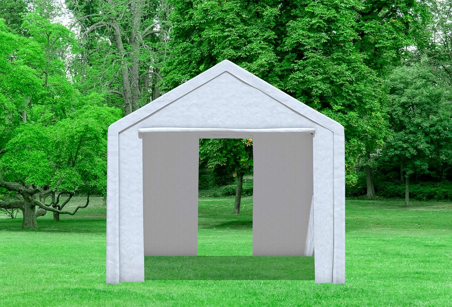 Partyzelt 3x3 Classic Premium PVC 400 g/m² wasserdicht inkl. Seiten Festzelt Gartenzelt Weiß