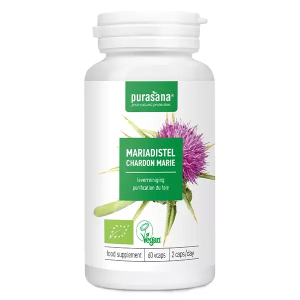 Purasana Cardo Mariano 300mg Orgânico 120 cápsulas
