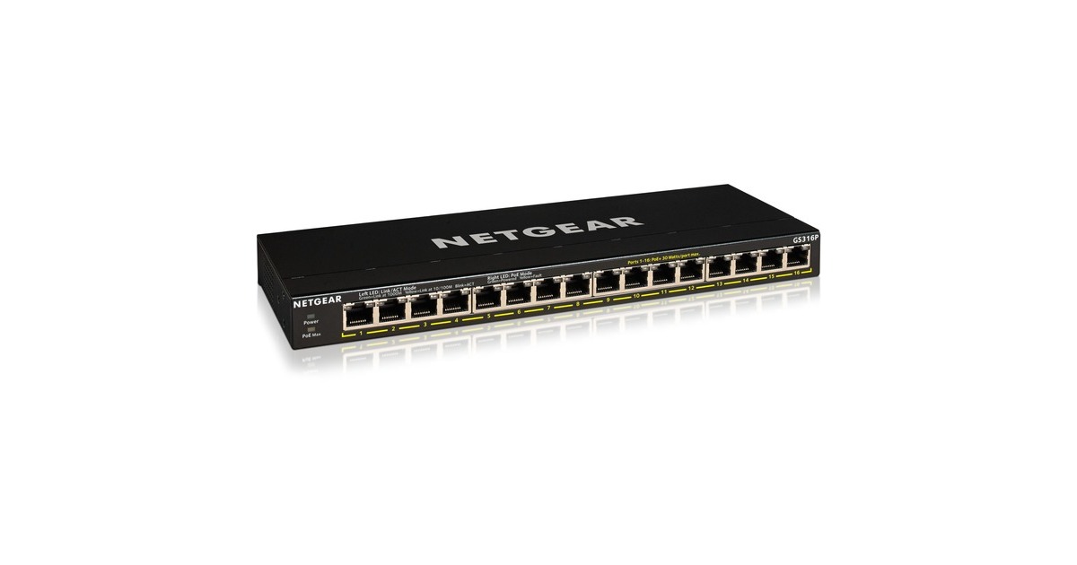 NetgearGS316P switch