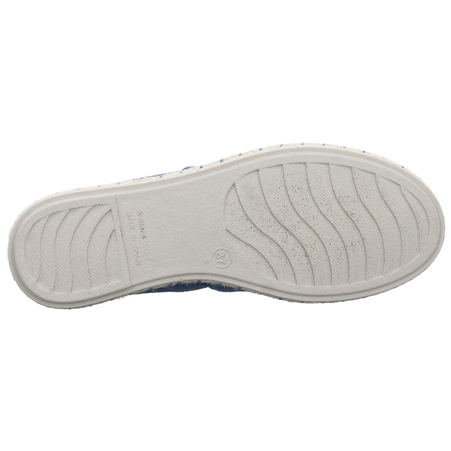 SCHUHENGEL Espadrille Jeansblau Leder