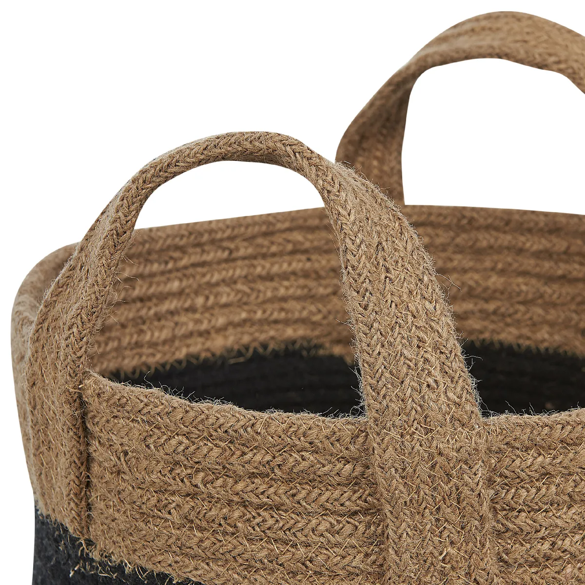 Beliani Paniers GEREDE en jute beige et noir