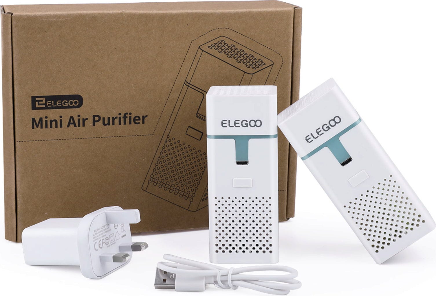 Elegoo  Mini Luftreiniger, 2 Stk    Mit Aktivkohlefilter