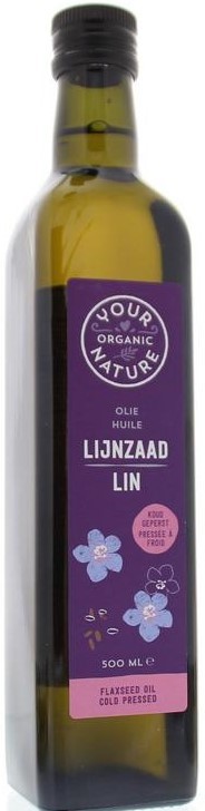 Your Organic Nature Lijnzaadolie Bio 500ml