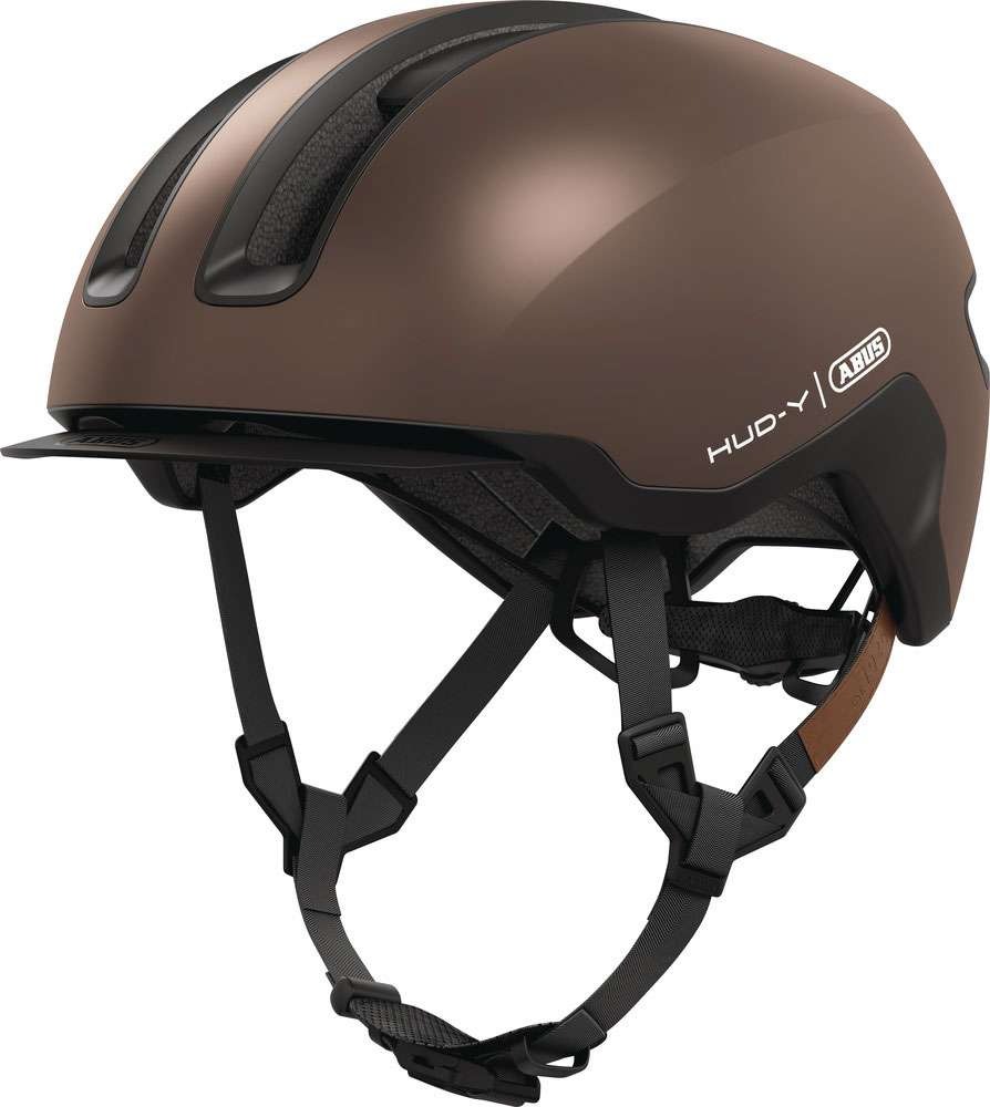 ABUS HUD-Y cykelhjelm LED Metallic Copper