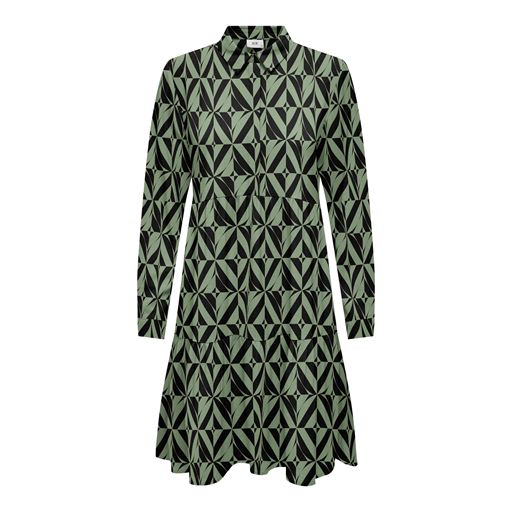 JDY Piper Kjole, Black Basil Graphic, 34