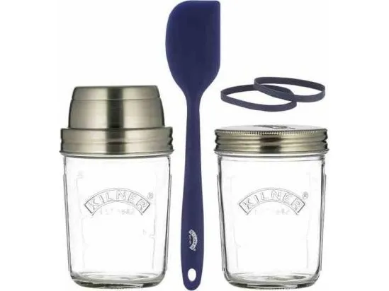 Surdej starter Kilner® - 2x0,35 l - Glas - Silikone - RF - klar