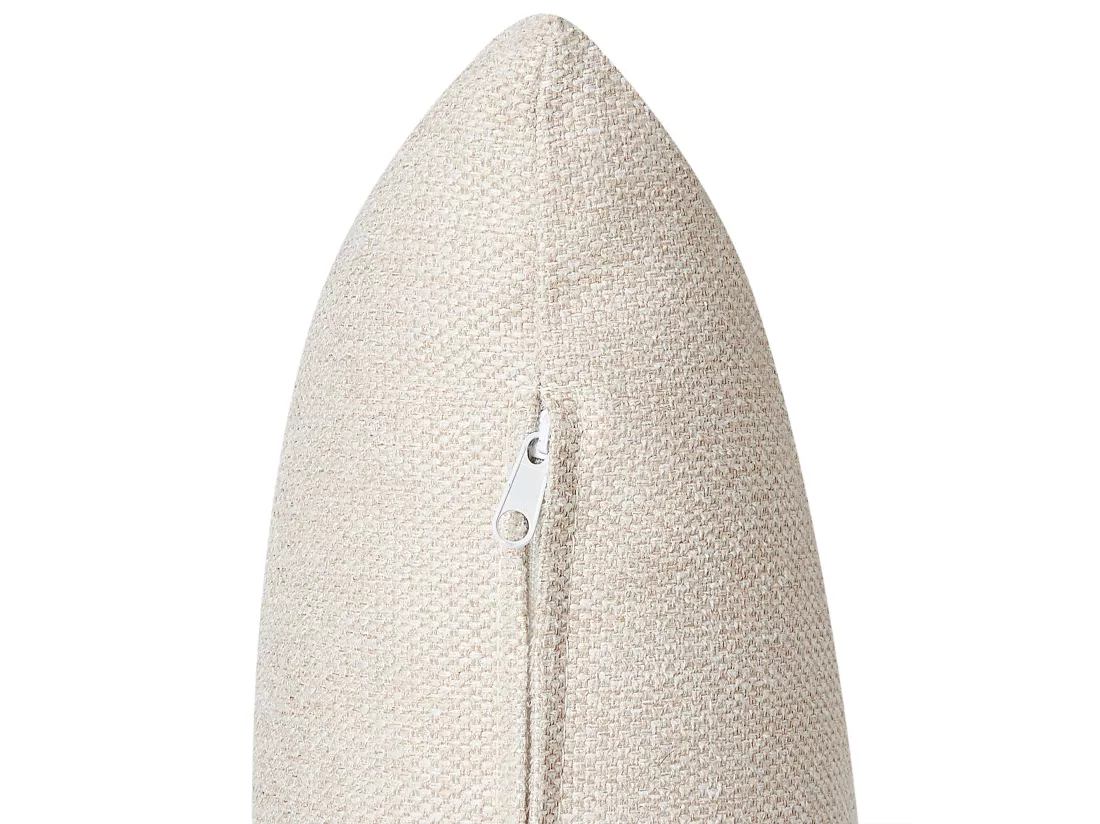 Canapé 2 places en lin synthétique beige clair MALMOS