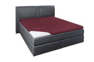 Vario Topper-Spannbetttuch 95/120 x 200/220 cm bordeaux