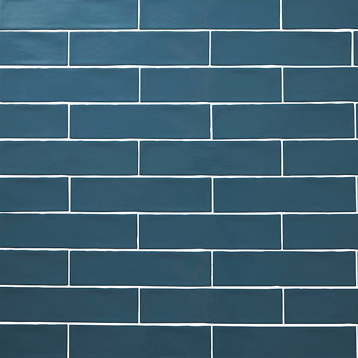 Carrelage mural Vernisse 7,5x30 cm bleu nuit