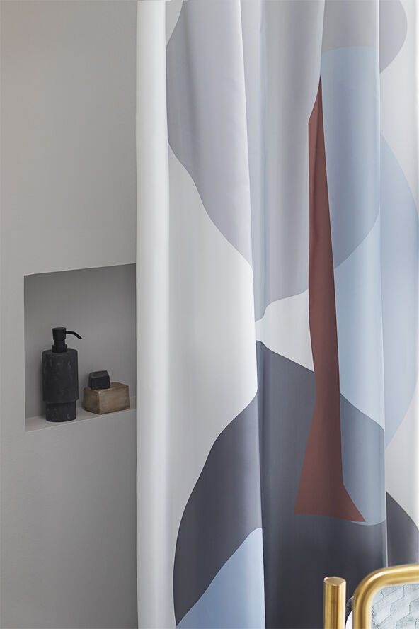 Mette Ditmer GALLERY shower curtain Light grey