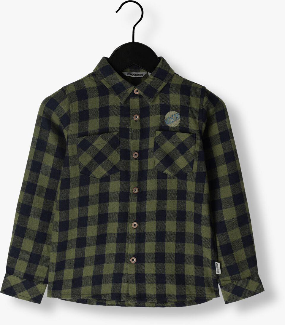 MOODSTREET groene moodstreet casual overhemd checked shirt
