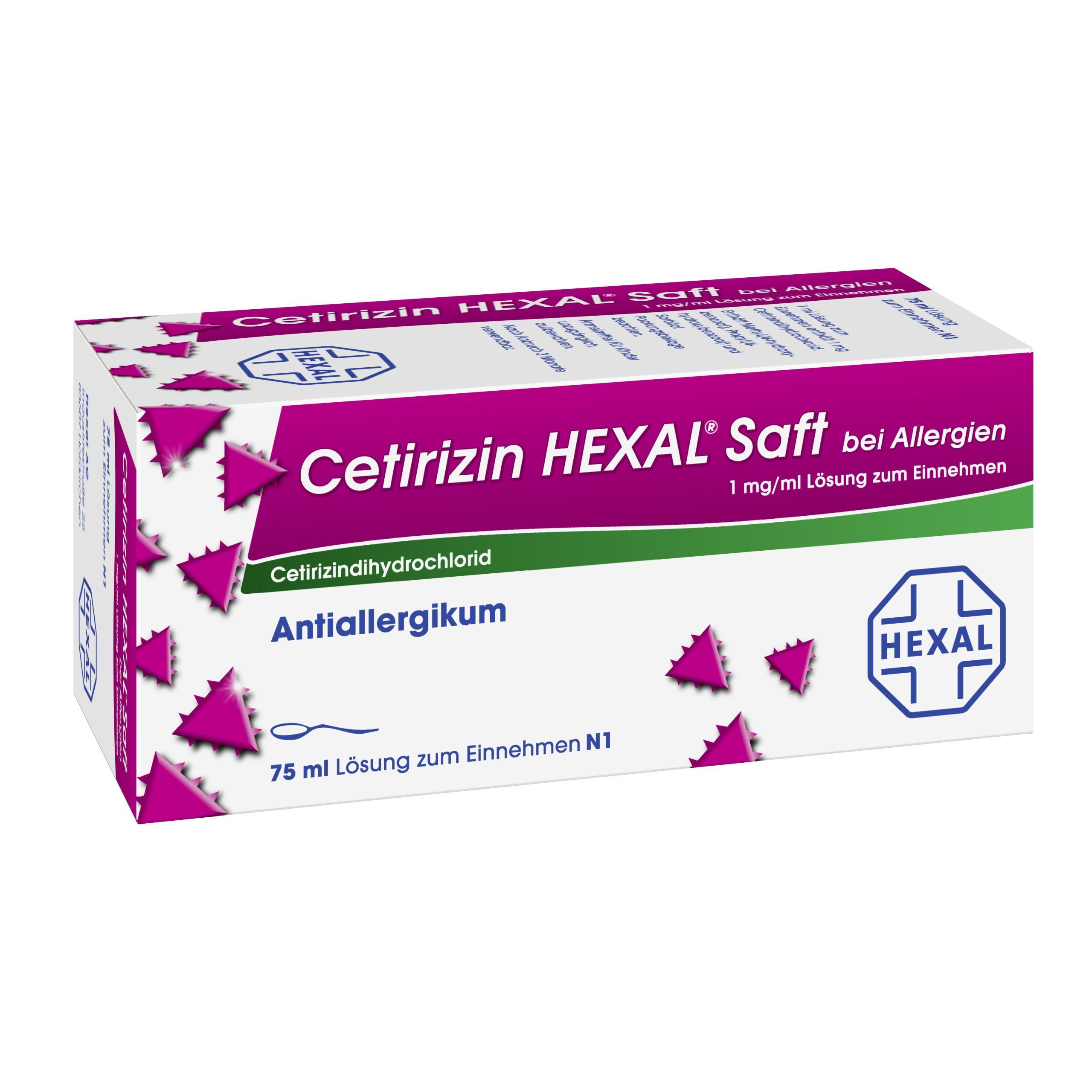 Cetirizin HEXAL® Saft bei Allergien 1 mg/ml